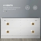Banc de rangement à chaussures blanc à tiroir basculant pour 1 personne