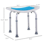 Chaise de douche réglable – Bleue, aluminium et plastique, tabouret de bain antidérapant, 1 utilisateur
