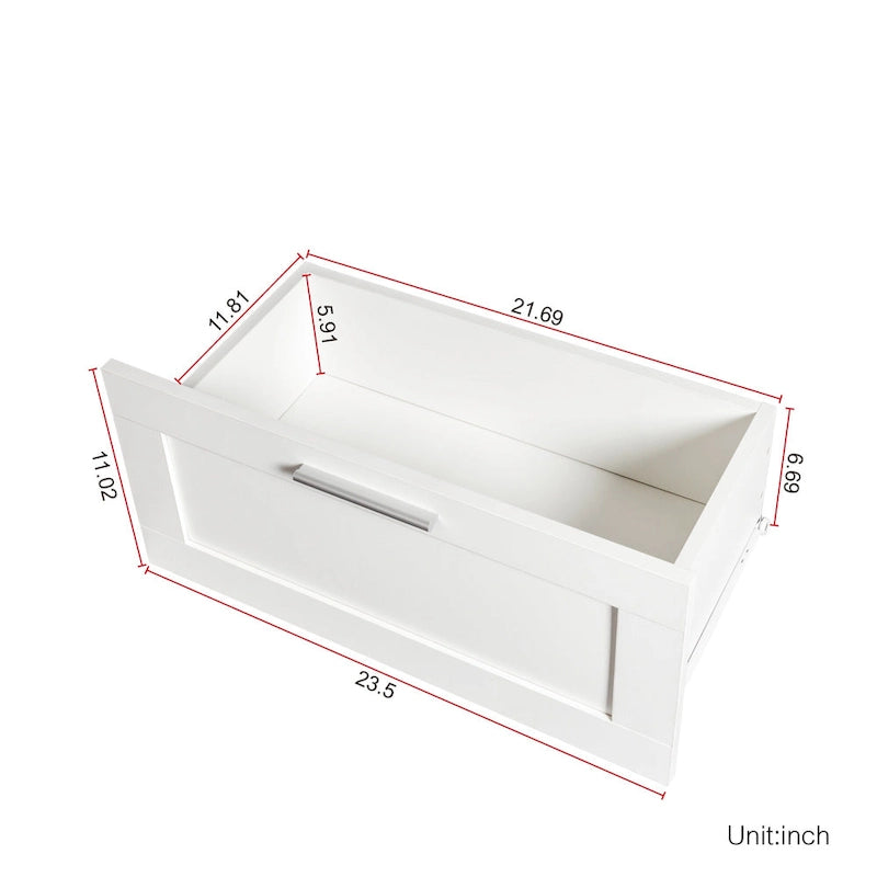 Meuble TV avec 3 étagères ouvertes et 3 tiroirs – Noir/Blanc, Panneau de densité minimaliste moderne, 1 à 2 utilisateurs