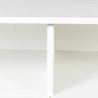 Meuble TV avec 3 étagères ouvertes et 3 tiroirs – Noir/Blanc, Panneau de densité minimaliste moderne, 1 à 2 utilisateurs