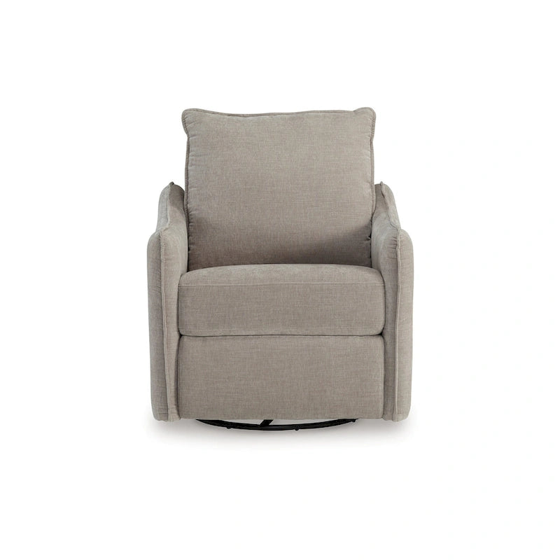 Fauteuil inclinable électrique pivotant en polyester gris pour 1 personne