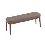 Banc ottoman mi-siècle en cuir synthétique marron / beige / vert pour 1 personne