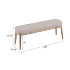 Banc ottoman mi-siècle en cuir synthétique marron / beige / vert pour 1 personne