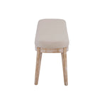 Banc ottoman mi-siècle en cuir synthétique marron / beige / vert pour 1 personne