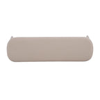 Banc ottoman mi-siècle en cuir synthétique marron / beige / vert pour 1 personne