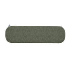 Banc ottoman mi-siècle en cuir synthétique marron / beige / vert pour 1 personne