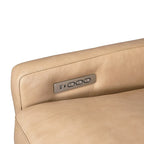 Canapé inclinable en cuir véritable 78 Canapé 3 places inclinable à triple moteur électrique Zéro encombrement avec ports USB et USB-C