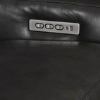 Canapé inclinable en cuir véritable 78 Canapé 3 places inclinable à triple moteur électrique Zéro encombrement avec ports USB et USB-C