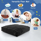 Tapis de chute sensoriel rempli de mousse bleu/noir pour adultes et enfants