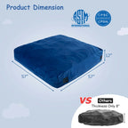 Tapis de chute sensoriel rempli de mousse bleu/noir pour adultes et enfants