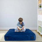 Tapis de chute sensoriel rempli de mousse bleu/noir pour adultes et enfants