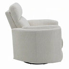 Fauteuil inclinable pivotant et coulissant en bouclé beige pour 1 personne