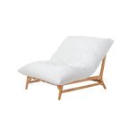 Fauteuil poire en velours côtelé capitonné marron / noir / beige pour 1 personne