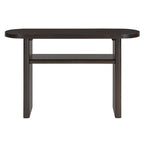 Console avec étagère – Expresso / Bleu / Gris lavé / Noir / Blanc, MDF minimaliste moderne et placage en caoutchouc, un utilisateur
