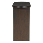 Console avec étagère – Expresso / Bleu / Gris lavé / Noir / Blanc, MDF minimaliste moderne et placage en caoutchouc, un utilisateur