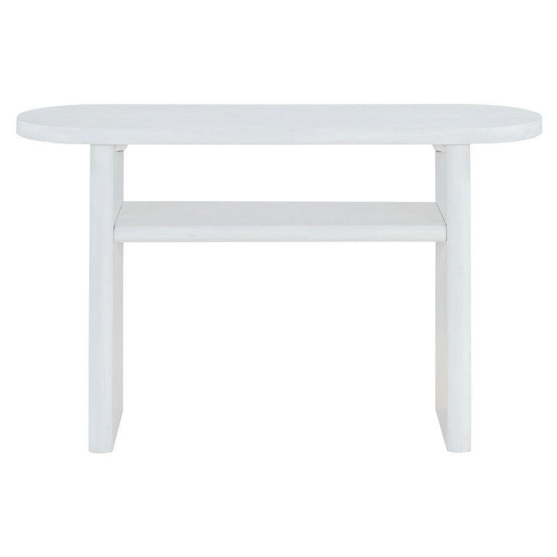 Console avec étagère – Expresso / Bleu / Gris lavé / Noir / Blanc, MDF minimaliste moderne et placage en caoutchouc, un utilisateur