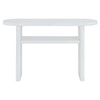 Console avec étagère – Expresso / Bleu / Gris lavé / Noir / Blanc, MDF minimaliste moderne et placage en caoutchouc, un utilisateur