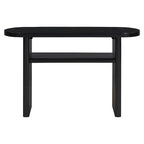 Console avec étagère – Expresso / Bleu / Gris lavé / Noir / Blanc, MDF minimaliste moderne et placage en caoutchouc, un utilisateur