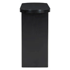 Console avec étagère – Expresso / Bleu / Gris lavé / Noir / Blanc, MDF minimaliste moderne et placage en caoutchouc, un utilisateur