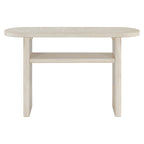 Console avec étagère – Expresso / Bleu / Gris lavé / Noir / Blanc, MDF minimaliste moderne et placage en caoutchouc, un utilisateur