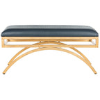 Banc Arc Moderne Glamour Bleu Marine / Beige / Crème pour 1 personne