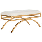 Banc Arc Moderne Glamour Bleu Marine / Beige / Crème pour 1 personne