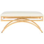 Banc Arc Moderne Glamour Bleu Marine / Beige / Crème pour 1 personne
