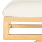 Banc Arc Moderne Glamour Bleu Marine / Beige / Crème pour 1 personne
