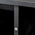 Zwarte moderne minimalistische tv-kast met 3 laden voor 80 inch - 16.14 x 70.87 x 20.87