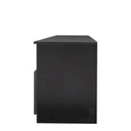 Zwarte moderne minimalistische tv-kast met 3 laden voor 80 inch - 16.14 x 70.87 x 20.87