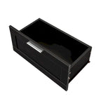 Zwarte moderne minimalistische tv-kast met 3 laden voor 80 inch - 16.14 x 70.87 x 20.87
