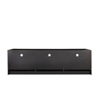 Zwarte moderne minimalistische tv-kast met 3 laden voor 80 inch - 16.14 x 70.87 x 20.87