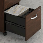 Bureau en L gris platine / blanc / gris orage / noyer moderne / noyer noir avec classeur mobile à 3 tiroirs pour 1 personne