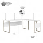 Bureau en L gris platine / blanc / gris orage / noyer moderne / noyer noir avec classeur mobile à 3 tiroirs pour 1 personne