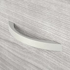 Bureau en L gris platine / blanc / gris orage / noyer moderne / noyer noir avec classeur mobile à 3 tiroirs pour 1 personne