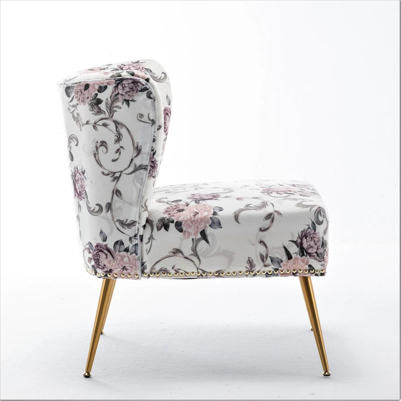 Chaise basse rembourrée en microfibre Friant 25W