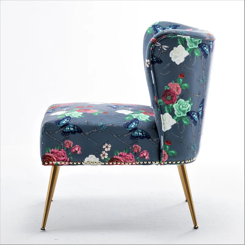 Chaise basse rembourrée en microfibre Friant 25W