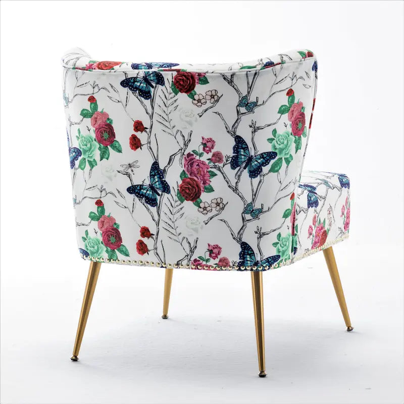 Chaise basse rembourrée en microfibre Friant 25W