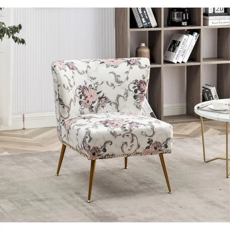Chaise basse rembourrée en microfibre Friant 25W