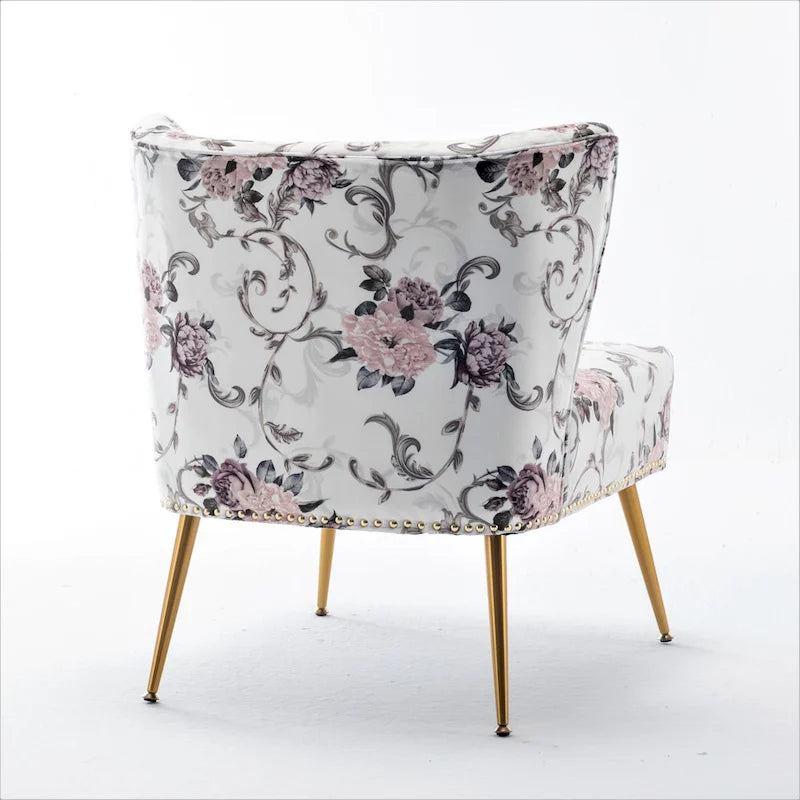 Chaise basse rembourrée en microfibre Friant 25W