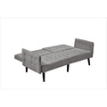 Canapé-lit convertible en lin pour 2 personnes - Gris / Bleu / Gris foncé / Beige