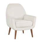Fauteuil en U Mid-Century en velours vert/avoine marine/orange pour 1 personne