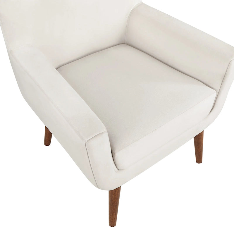 Fauteuil en U Mid-Century en velours vert/avoine marine/orange pour 1 personne