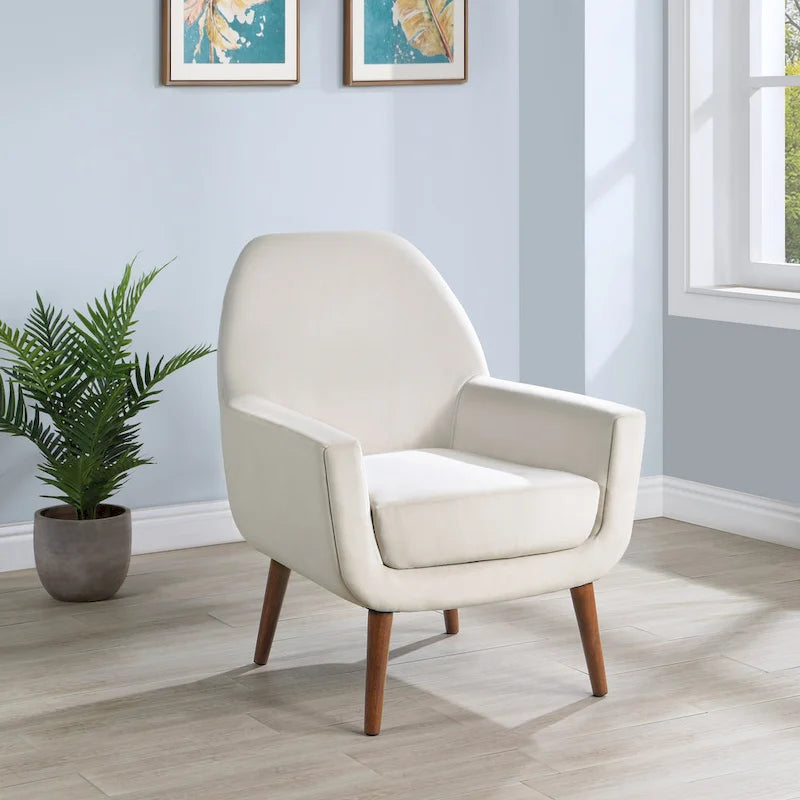 Fauteuil en U Mid-Century en velours vert/avoine marine/orange pour 1 personne