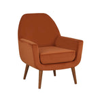Fauteuil en U Mid-Century en velours vert/avoine marine/orange pour 1 personne
