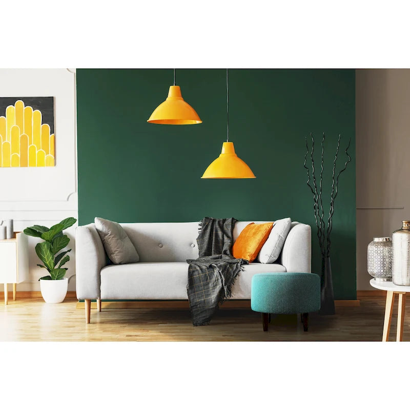 Fauteuil d'appoint rembourré en lin blanc/jaune avec cadre en bois d'hévéa pour 1 (Lot de 2)