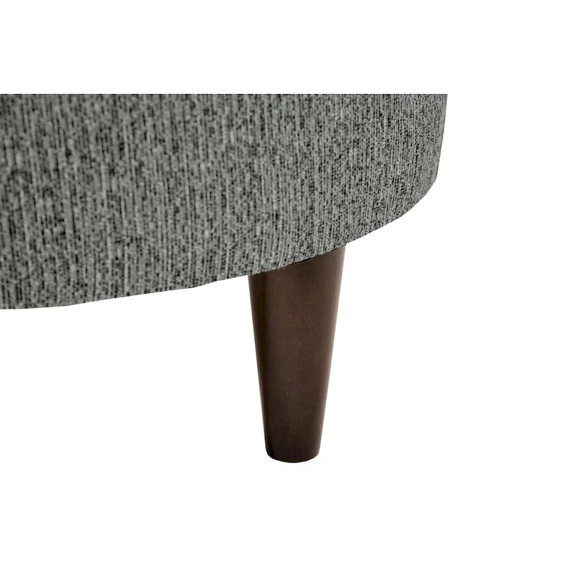 Fauteuil d'appoint rembourré en lin blanc/jaune avec cadre en bois d'hévéa pour 1 (Lot de 2)