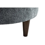 Fauteuil d'appoint rembourré en lin blanc/jaune avec cadre en bois d'hévéa pour 1 (Lot de 2)