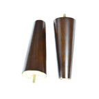 Fauteuil d'appoint rembourré en lin blanc/jaune avec cadre en bois d'hévéa pour 1 (Lot de 2)