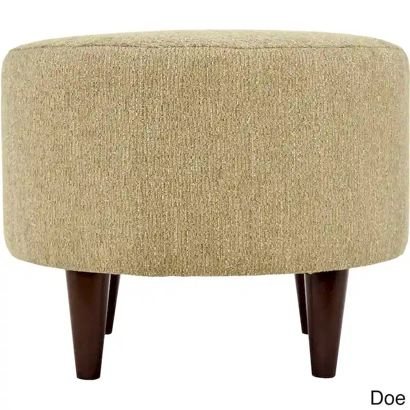 Fauteuil d'appoint rembourré en lin blanc/jaune avec cadre en bois d'hévéa pour 1 (Lot de 2)
